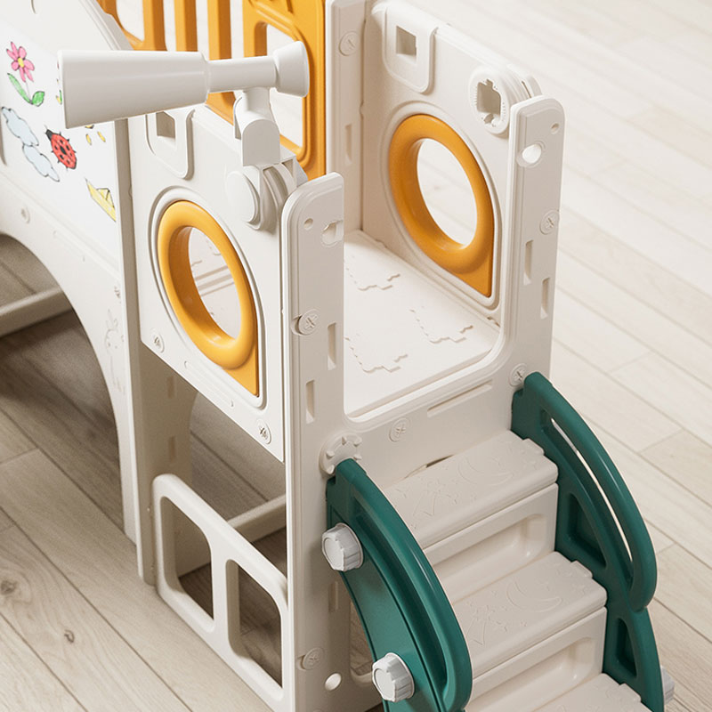 Equipo de Juegos Interior para Guardería – Parque Infantil de Plástico HDPE con Casa de Juegos y Tobogán