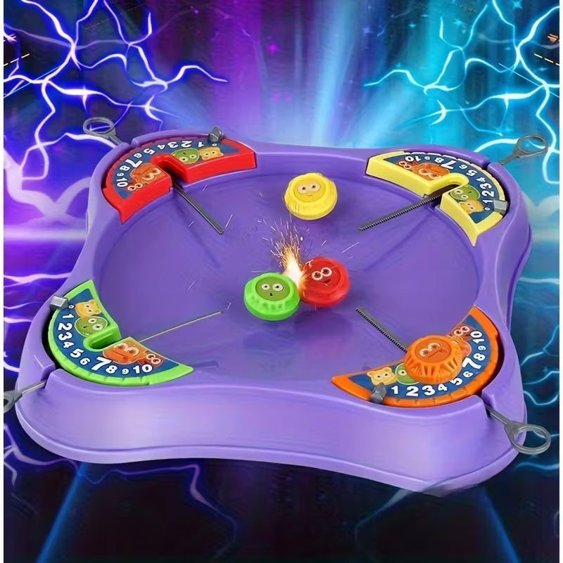 Set de Tropiezos Épicos para Niños! – Lanzadores de Trompos Giratorios Aleatorios, Juguete Multijugador de Alta Velocidad