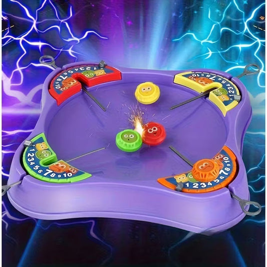 Set de Tropiezos Épicos para Niños! – Lanzadores de Trompos Giratorios Aleatorios, Juguete Multijugador de Alta Velocidad