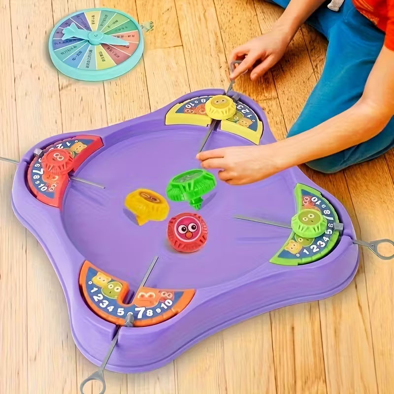 Set de Tropiezos Épicos para Niños! – Lanzadores de Trompos Giratorios Aleatorios, Juguete Multijugador de Alta Velocidad