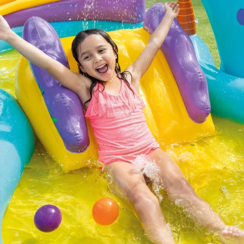 Tobogán de Agua para Niños | Piscina Inflable al Aire Libre | Parque Acuático Infantil