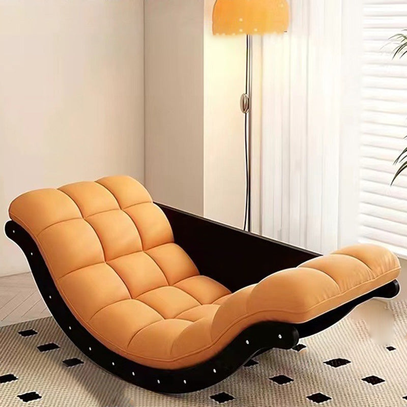 Sillón Reclinable Individual de Cuero Premium | Balanceo Moderno | Máximo Confort y Estilo