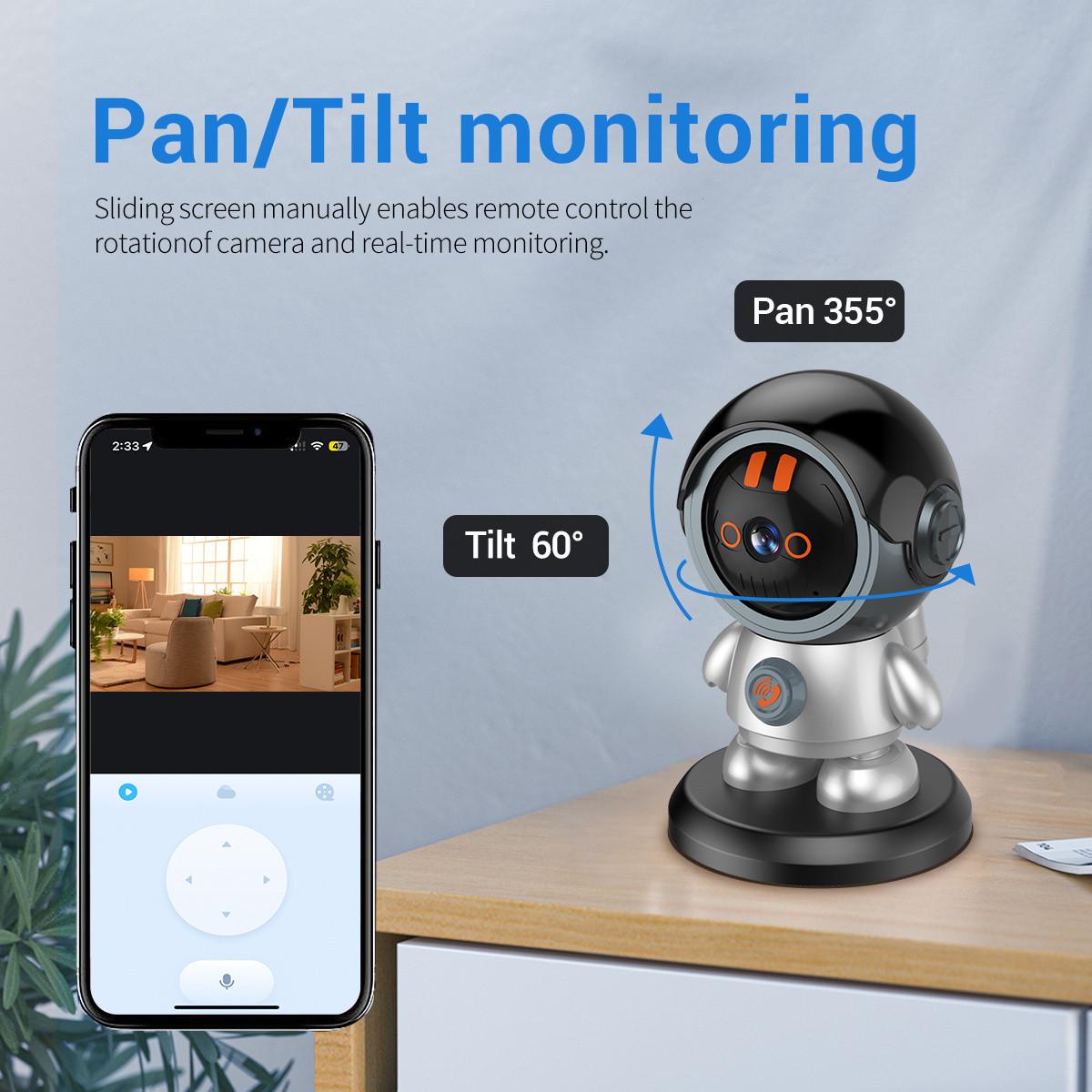Cámara de Vigilancia Inalámbrica A5 3MP CMOS para Bebés | Seguimiento Automático | Audio Bidireccional | Seguridad para el Hogar
