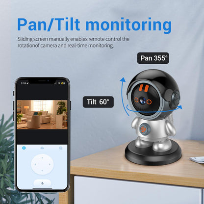 Cámara de Vigilancia Inalámbrica A5 3MP CMOS para Bebés | Seguimiento Automático | Audio Bidireccional | Seguridad para el Hogar