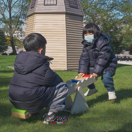 Balancín de Madera para Niños – Sistema Sensorial de Equilibrio y Entrenamiento Educativo para Interior y Exterior