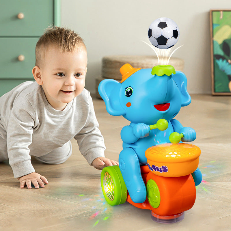 Bola de Soplado Eléctrica para Niños – Tambor de Elefante con Bola Flotante, Sonido y Luz