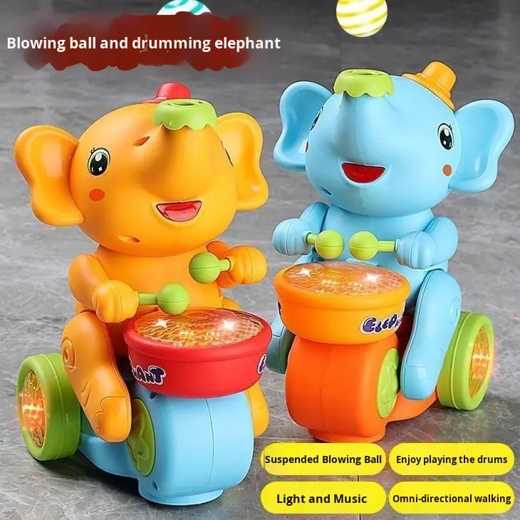 Bola de Soplado Eléctrica para Niños – Tambor de Elefante con Bola Flotante, Sonido y Luz