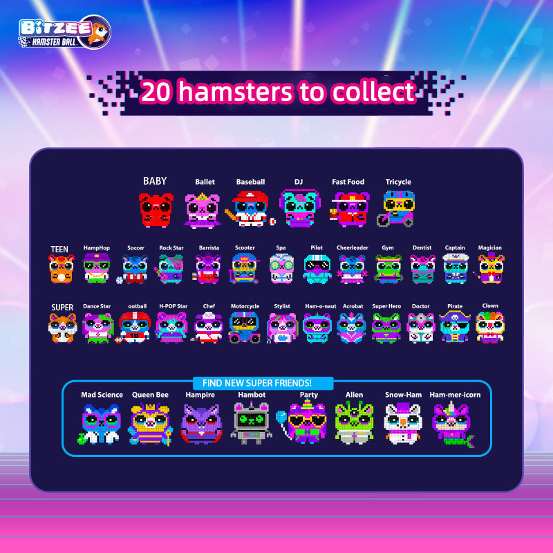 Bitzee Hamster Ball Tamagotchi – Juguete Interactivo Spinmaster Original con 5 Tipos de Juegos