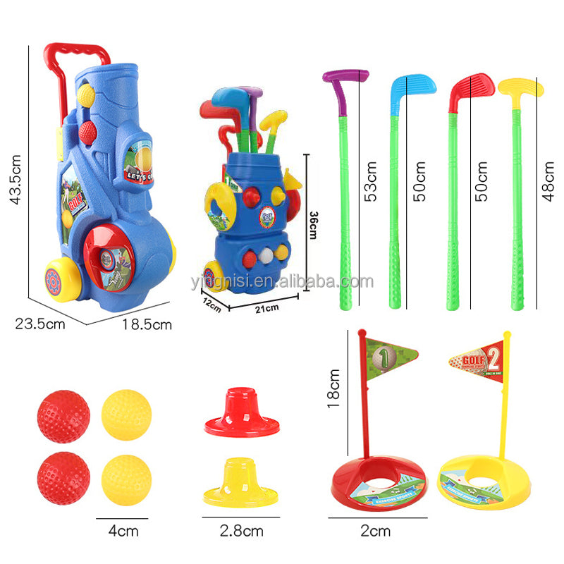 Juego de Entrenamiento de Golf para Niños – Juguete Deportivo Interactivo Multifunción para Interiores y Exteriores