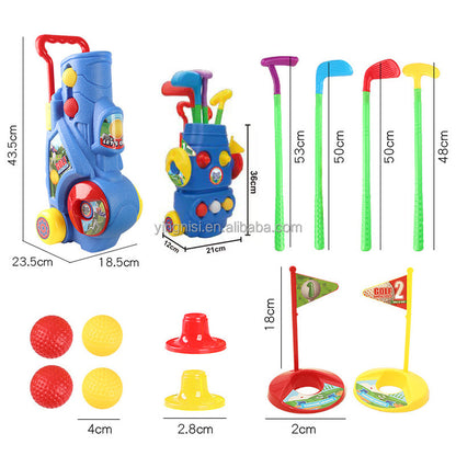 Juego de Entrenamiento de Golf para Niños – Juguete Deportivo Interactivo Multifunción para Interiores y Exteriores