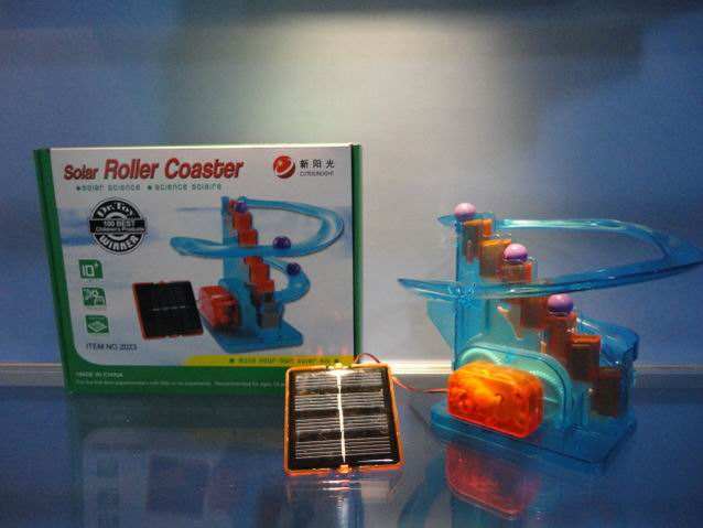DIY Solar Roller Coaster Toys – Kit de Ingeniería Científica de Energía Solar, Rolling Ball Track para Niños