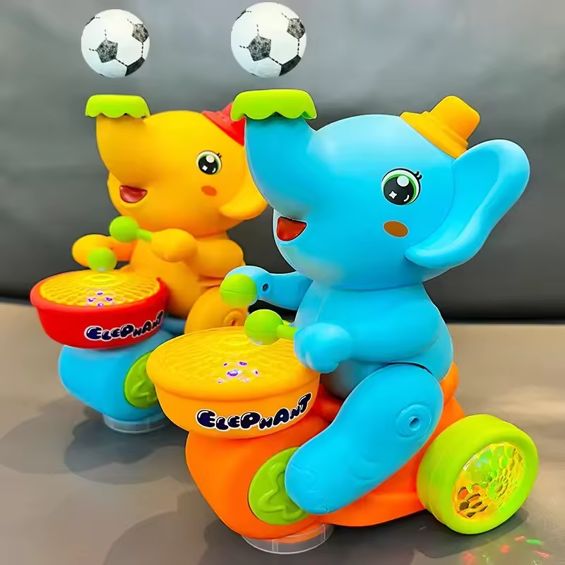 Bola de Soplado Eléctrica para Niños – Tambor de Elefante con Bola Flotante, Sonido y Luz