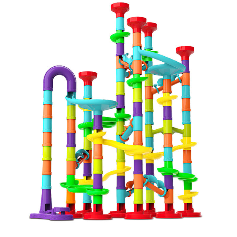 Juego de Laberinto de Canicas | Juego Educativo de Construcción de Pistas | Bloques de Tubos y Canicas de Vidrio