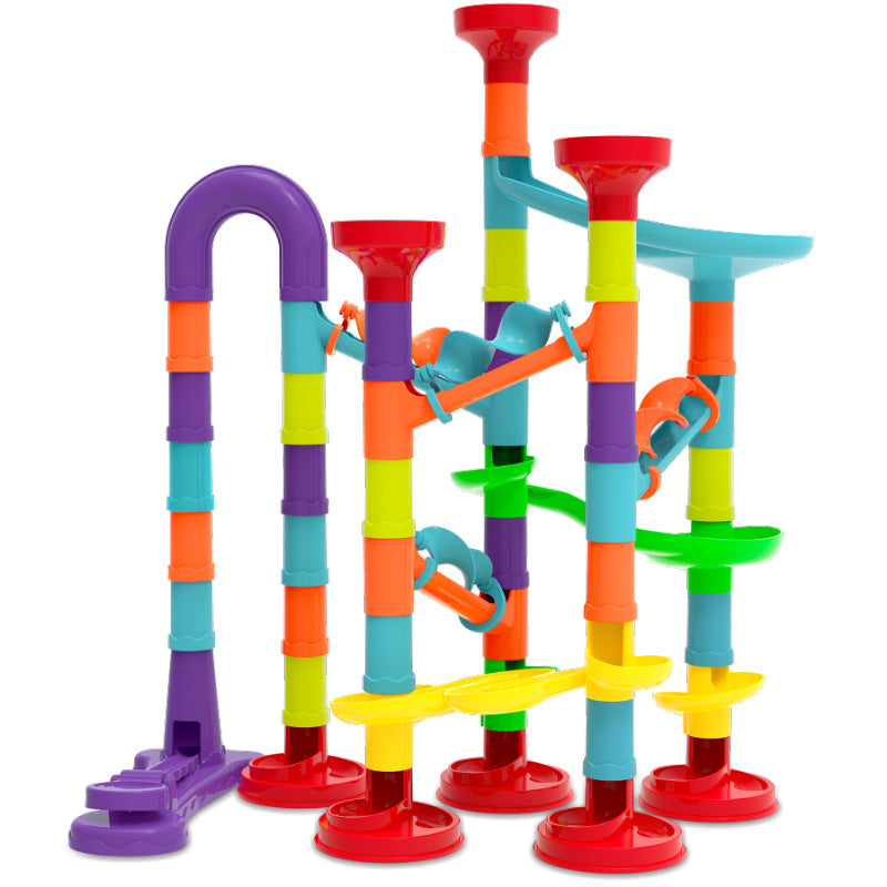 Juego de Laberinto de Canicas | Juego Educativo de Construcción de Pistas | Bloques de Tubos y Canicas de Vidrio