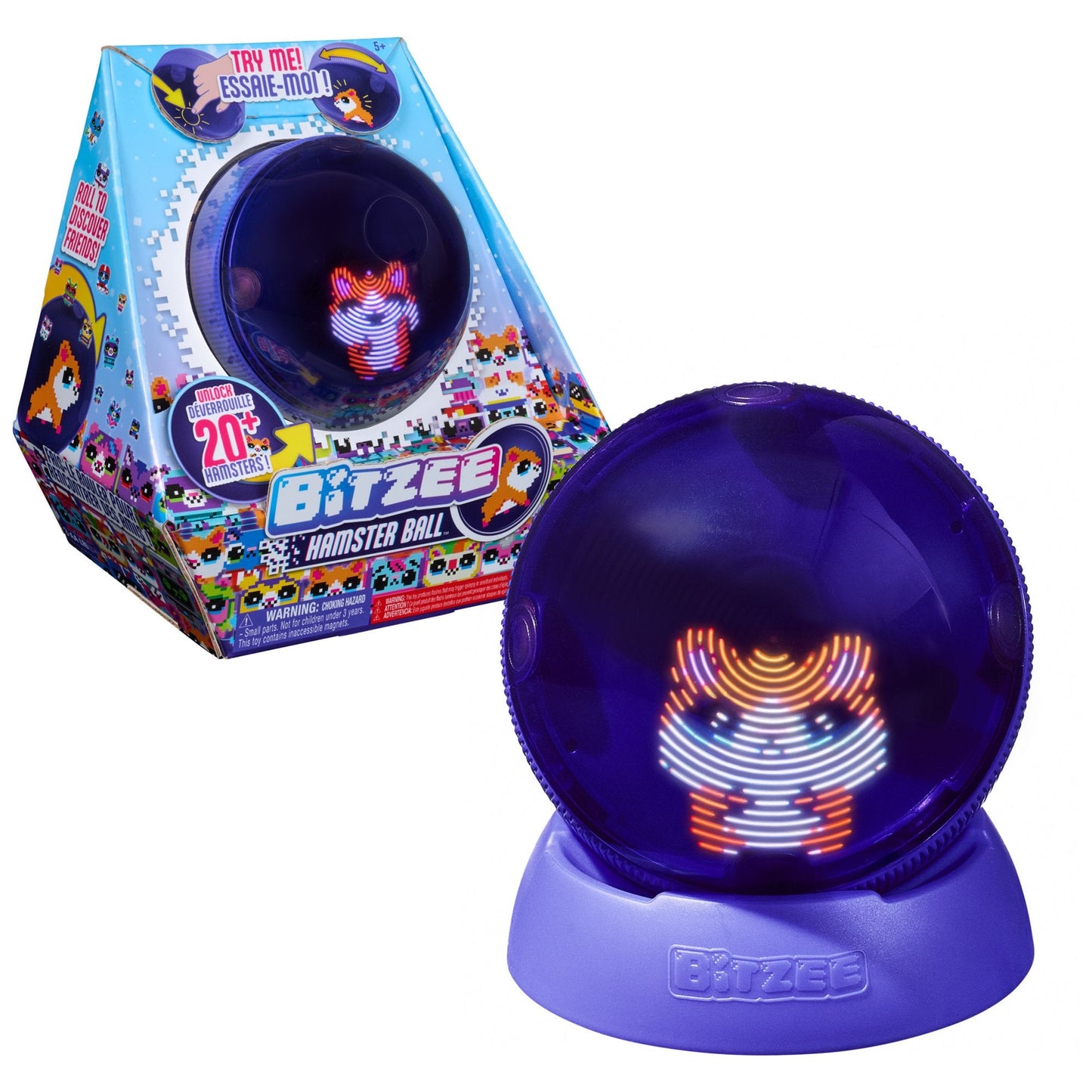 Bitzee Hamster Ball Tamagotchi – Juguete Interactivo Spinmaster Original con 5 Tipos de Juegos