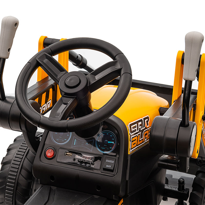 Excavadora Eléctrica 12V con Control Remoto para Niños | Coche de Juguete Grande | Nuevo Estilo