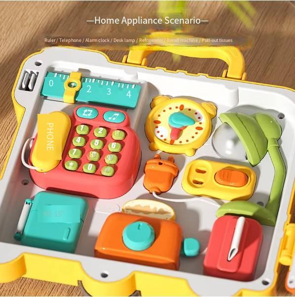 Autobús de Aprendizaje Portátil Multifuncional – Tablero de Actividades Montessori para Niños