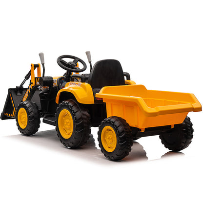 Excavadora Eléctrica 12V con Control Remoto para Niños | Coche de Juguete Grande | Nuevo Estilo