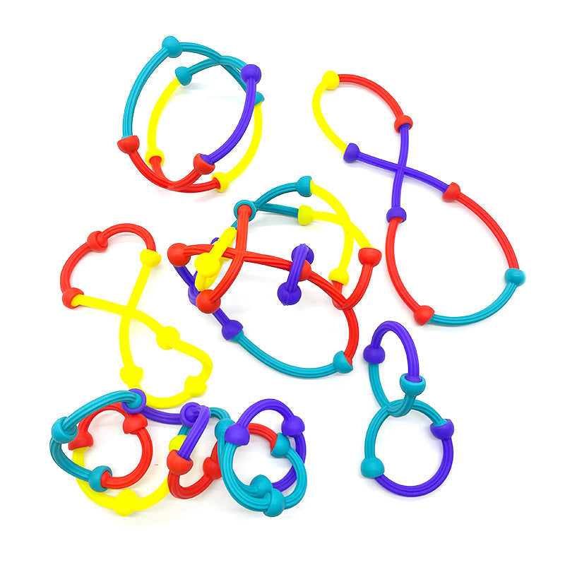 Juguetes de Conexión de Succión de Silicona – Juego de Construcción Creativa Colorida para Niños