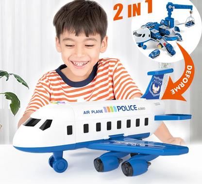 Avión Deformable de Juguete – Vehículo de Ingeniería Inercial con Transporte por Fricción y Simulación de Ciudad