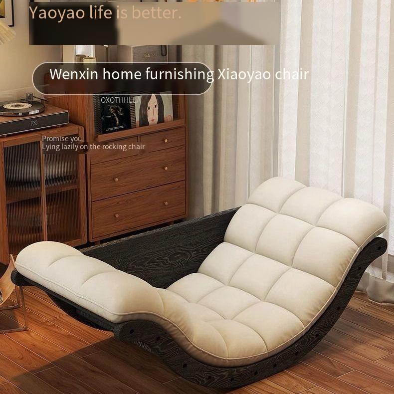 Sillón Reclinable Individual de Cuero Premium | Balanceo Moderno | Máximo Confort y Estilo