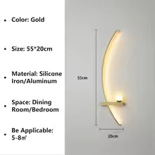 Lámpara de Pared LED Europea Negra y Dorada | Iluminación Decorativa Interior | Estilo Elegante y Moderno