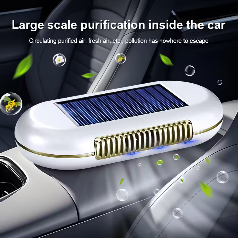 Purificador de Aire Automático para Coche | Purificador Solar para Vehículos | Sin Consumibles