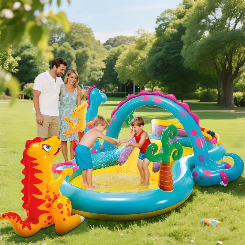 Tobogán de Agua para Niños | Piscina Inflable al Aire Libre | Parque Acuático Infantil